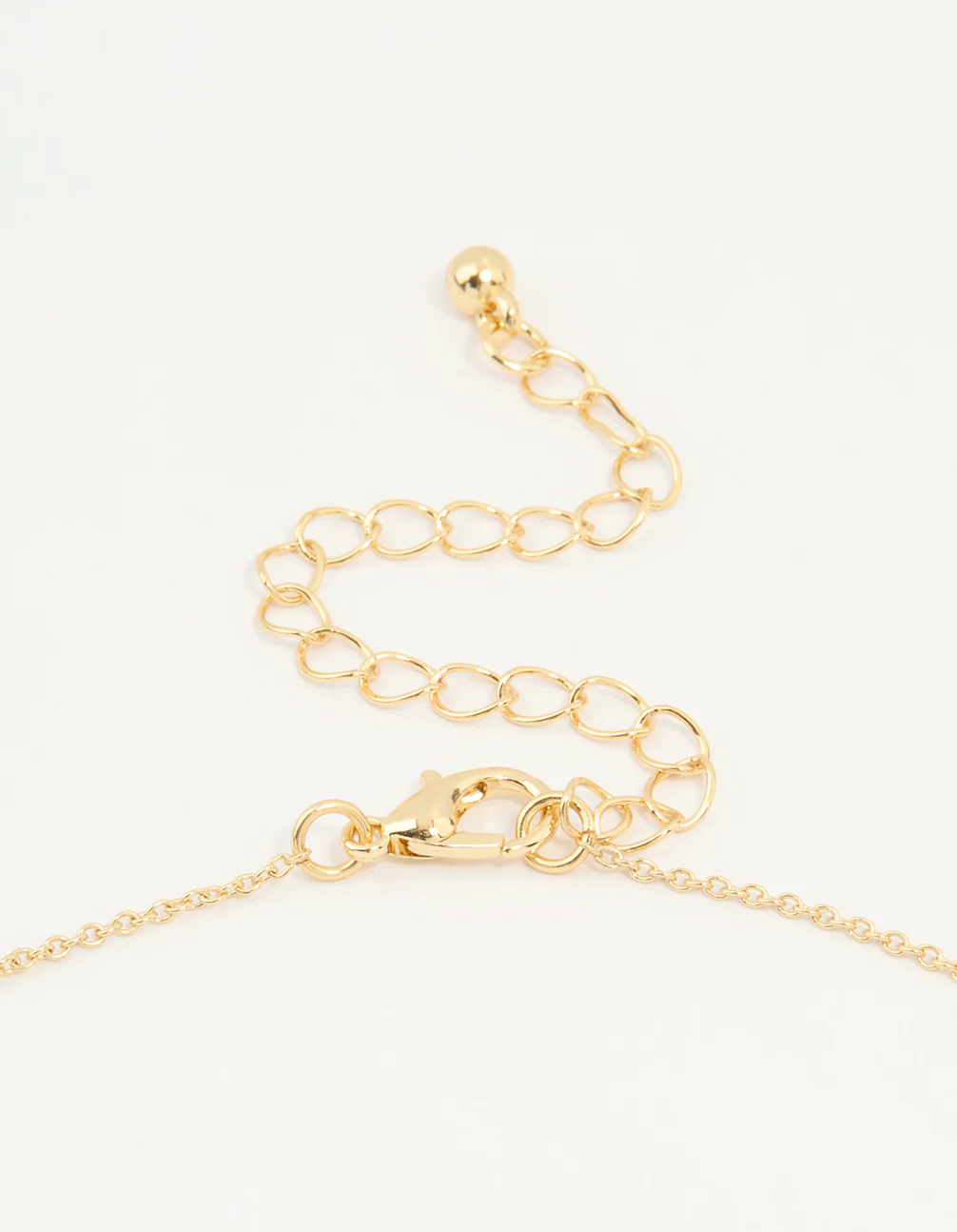 Gold Plated Diamante Wing Charm Pendant Necklace - Image 5