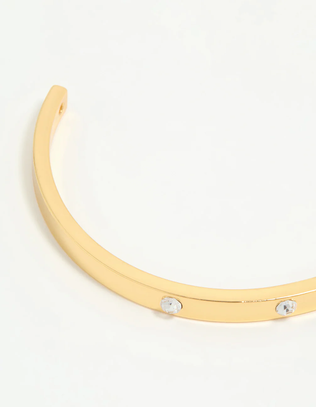 Gold Plated Diamante Wrist Cuff - Image 3