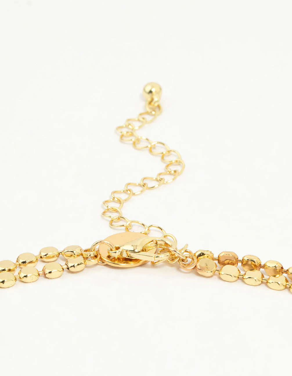 Gold Plated Disc Chain Layered Necklace - Image 3
