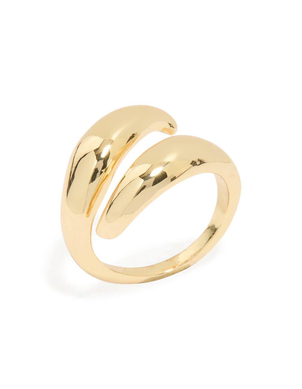 Gold Plated Double Layered Twist Ring - Image 2
