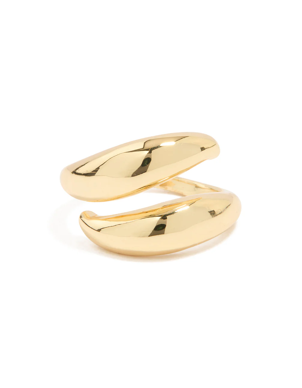 Gold Plated Double Layered Twist Ring - Image 3