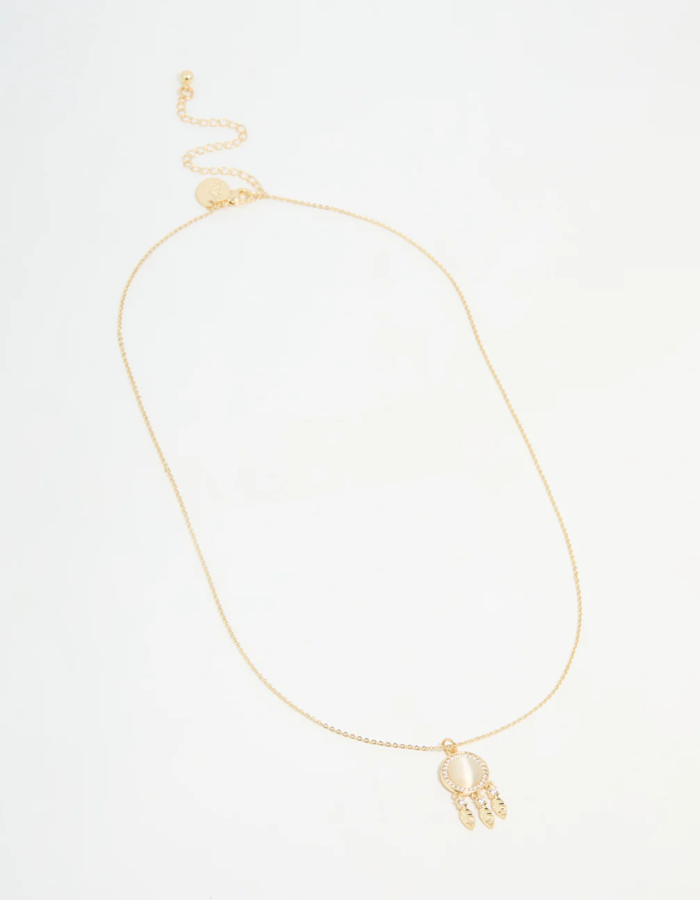 Gold Plated Dream Catcher Necklace - Image 4