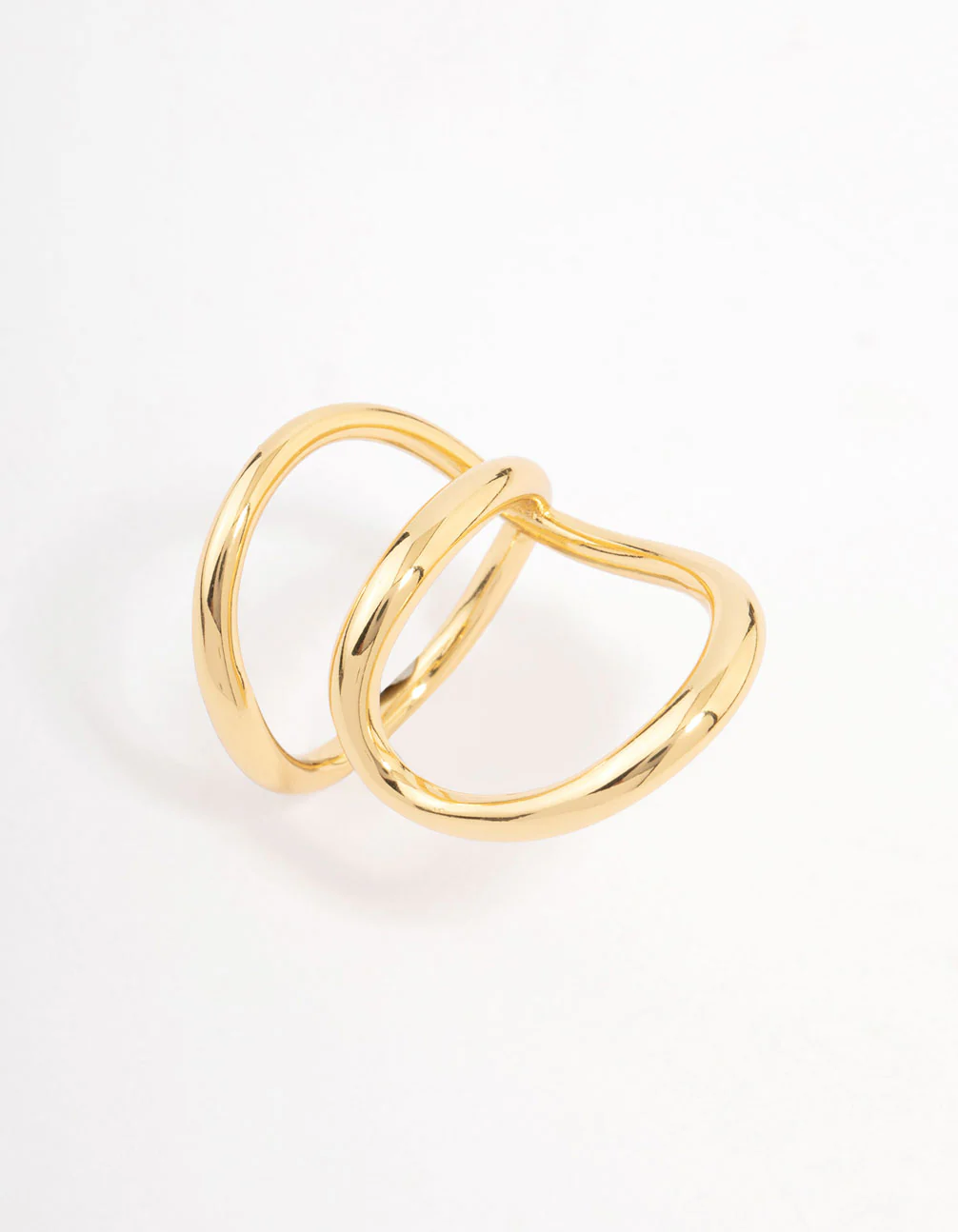 Gold Plated Elongated Wrap Ring - Image 2