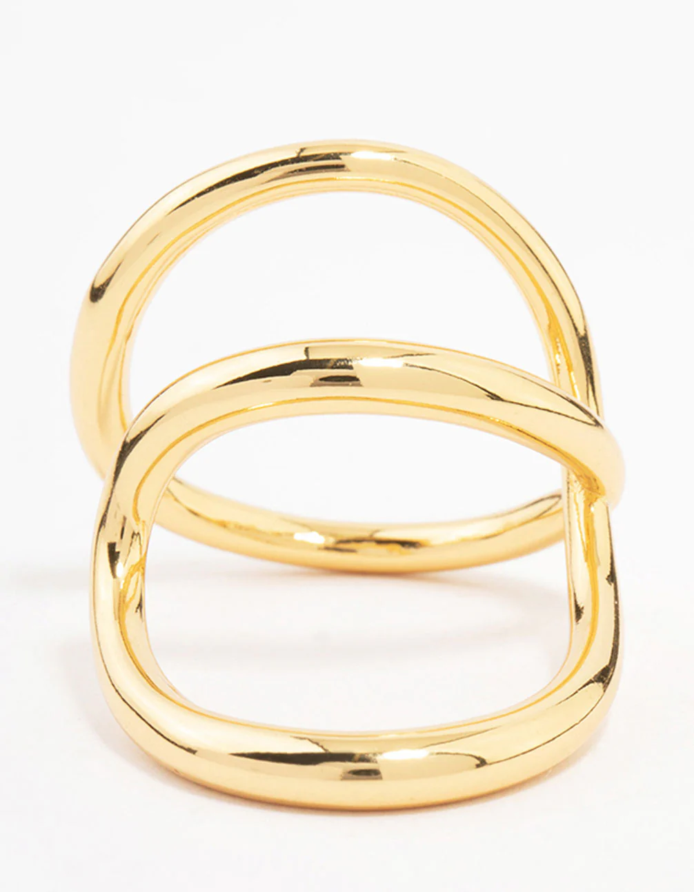 Gold Plated Elongated Wrap Ring - Image 3