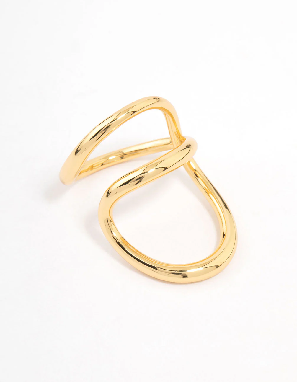 Gold Plated Elongated Wrap Ring - Image 4