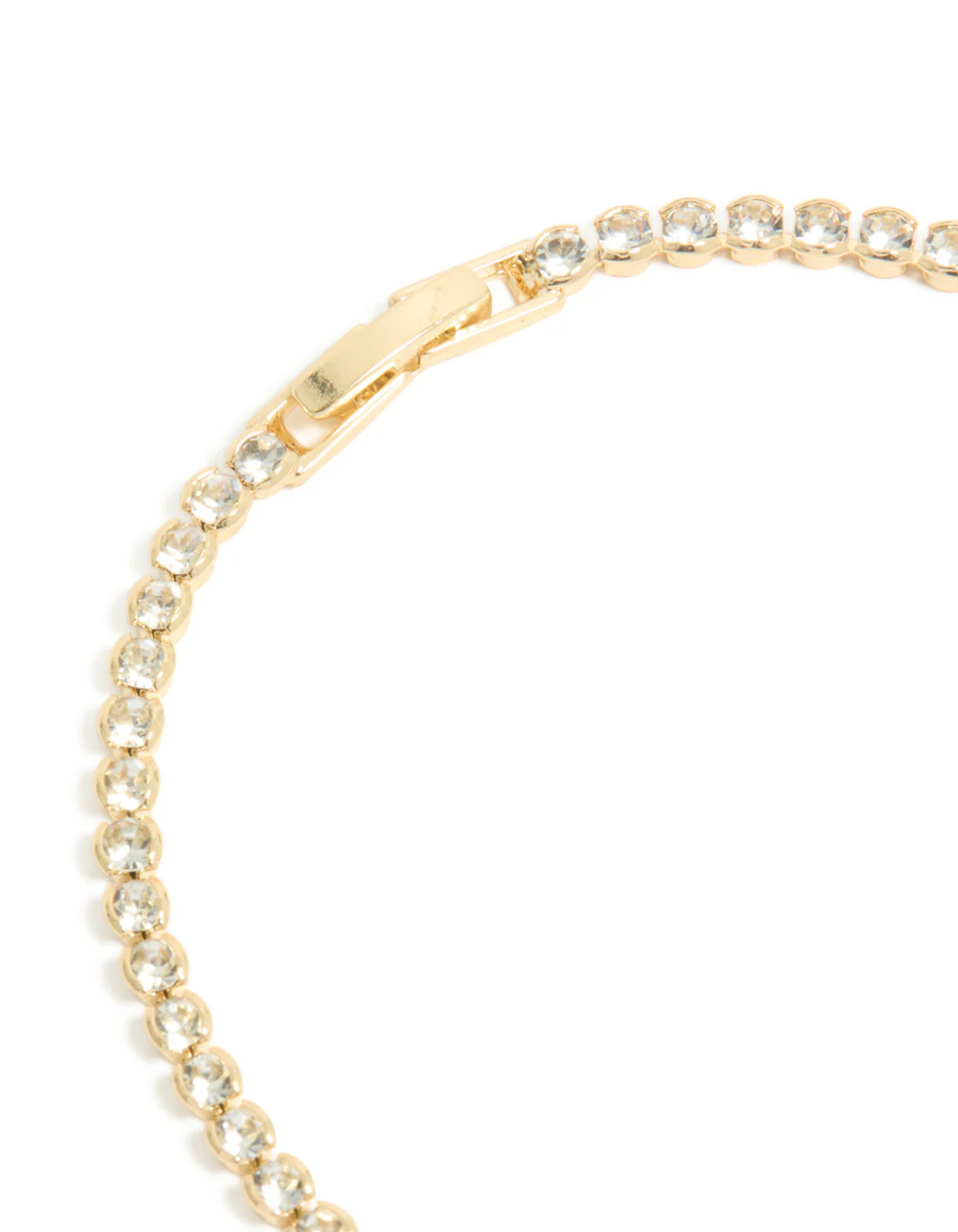 Gold Plated Emerald Cubic Zirconia Tennis Bracelet - Image 4