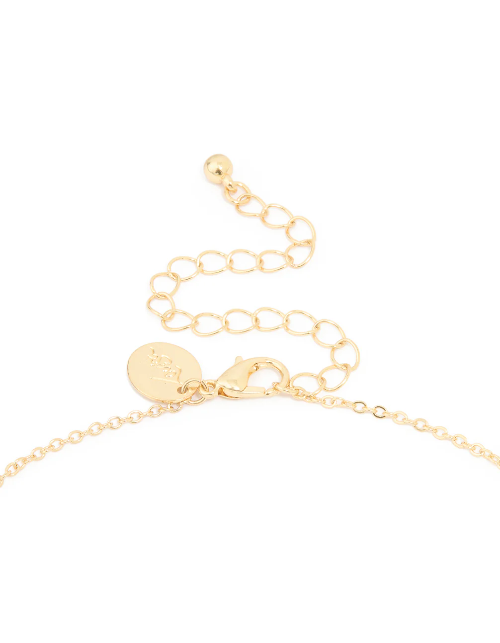 Gold Plated Emerald Cubic Zirconia Y-Necklace - Image 5