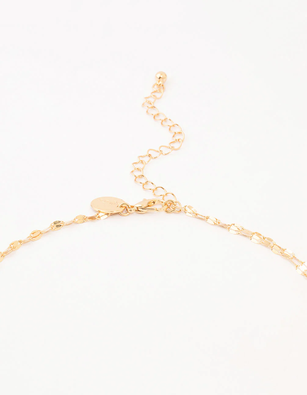 Gold Plated Flat Cable Layered Y-Necklace - Image 3