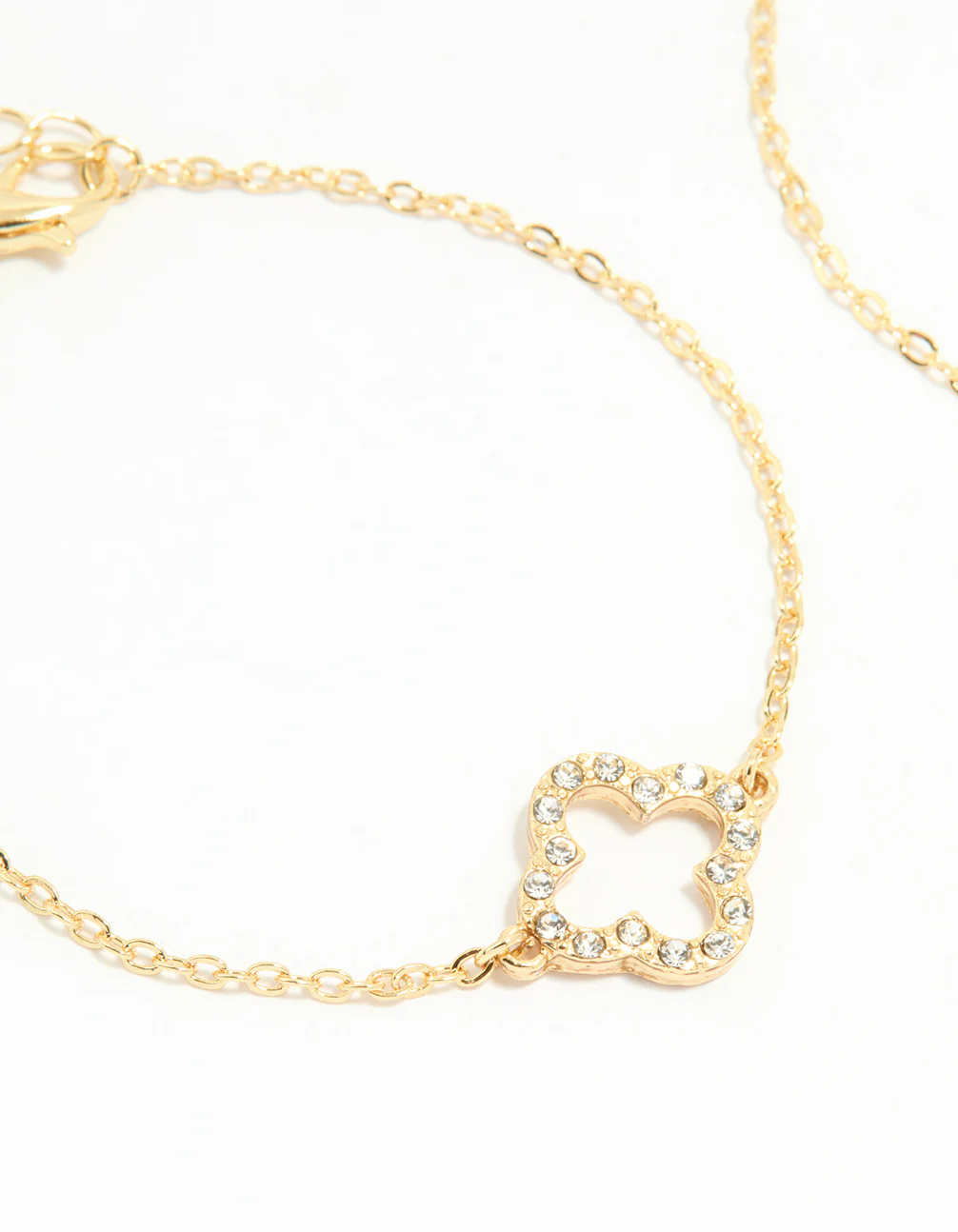 Gold Plated Flower Bracelets 2-Pack - Image 2