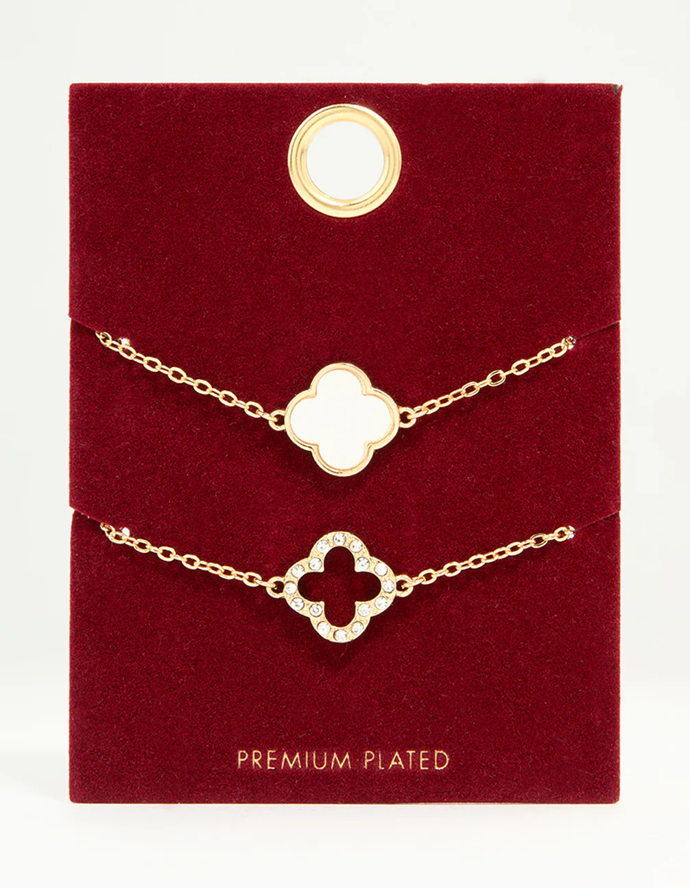 Gold Plated Flower Bracelets 2-Pack - Image 3