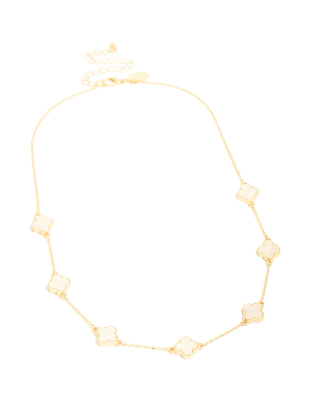 Gold Plated Flower Charm Necklace - Image 3