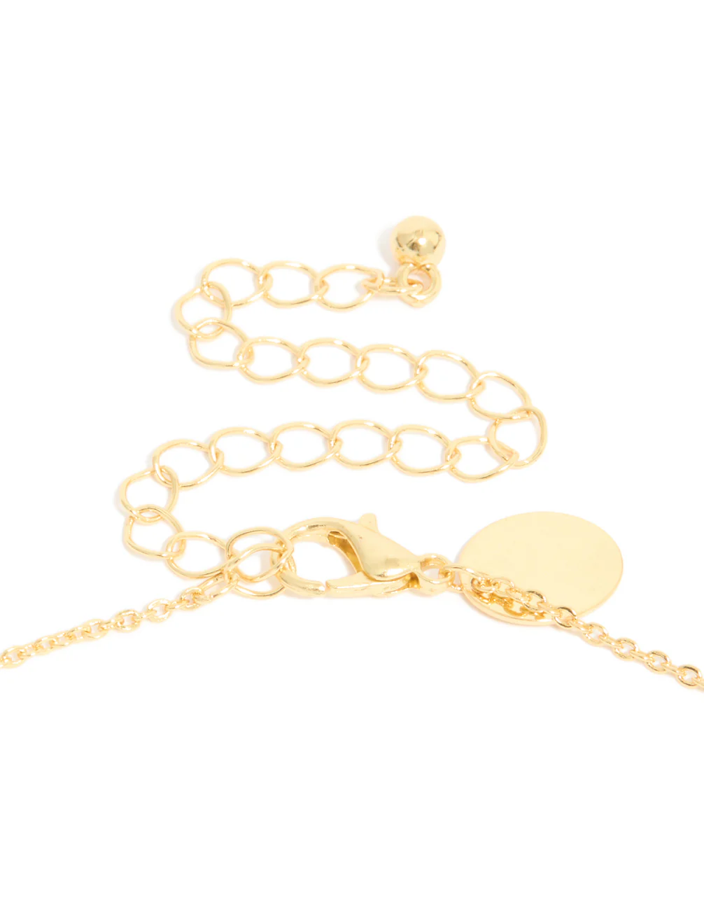 Gold Plated Flower Charm Necklace - Image 4