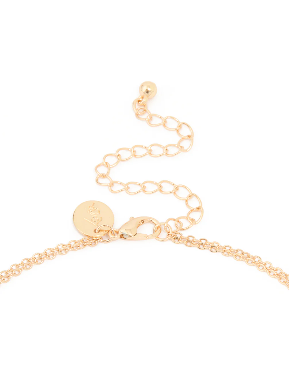 Gold Plated Freshwater Pearl Chain Layered Necklace - Image 3