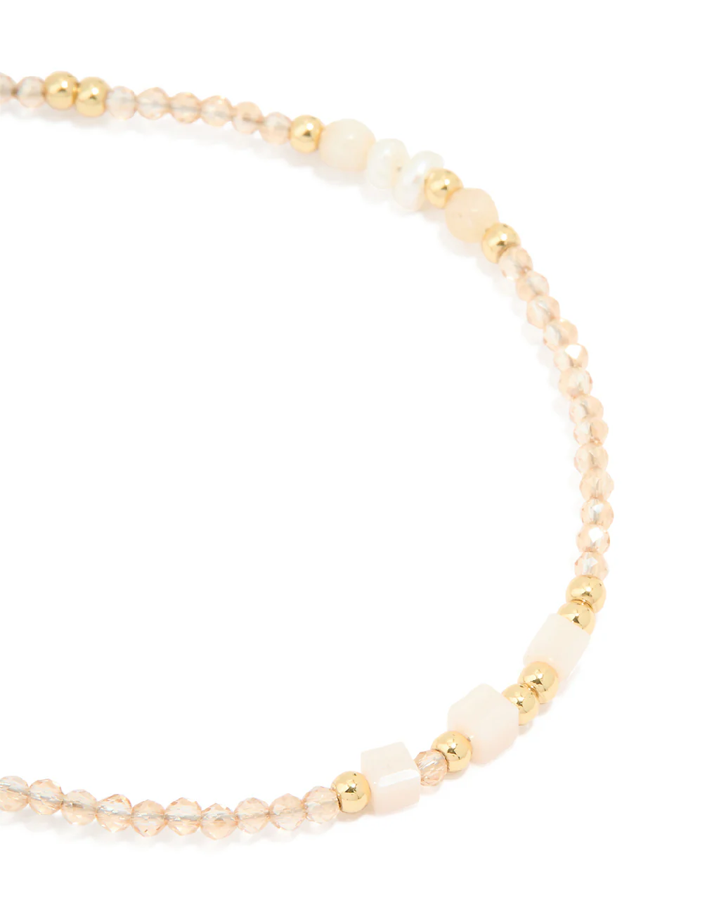 Gold Plated Freshwater Pearl Dainty Beaded Bracelet - Image 4
