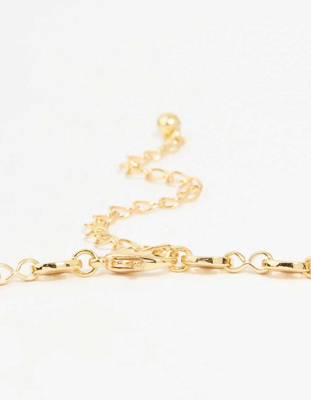 Gold Plated Freshwater Pearl Mariner Necklace - Image 3