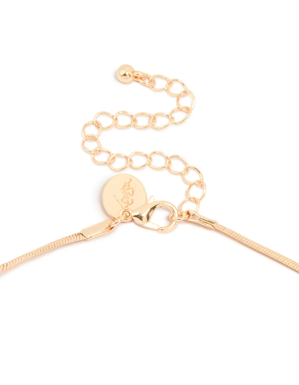 Gold Plated Freshwater Pearl Snake Chain Pendant Necklace - Image 3