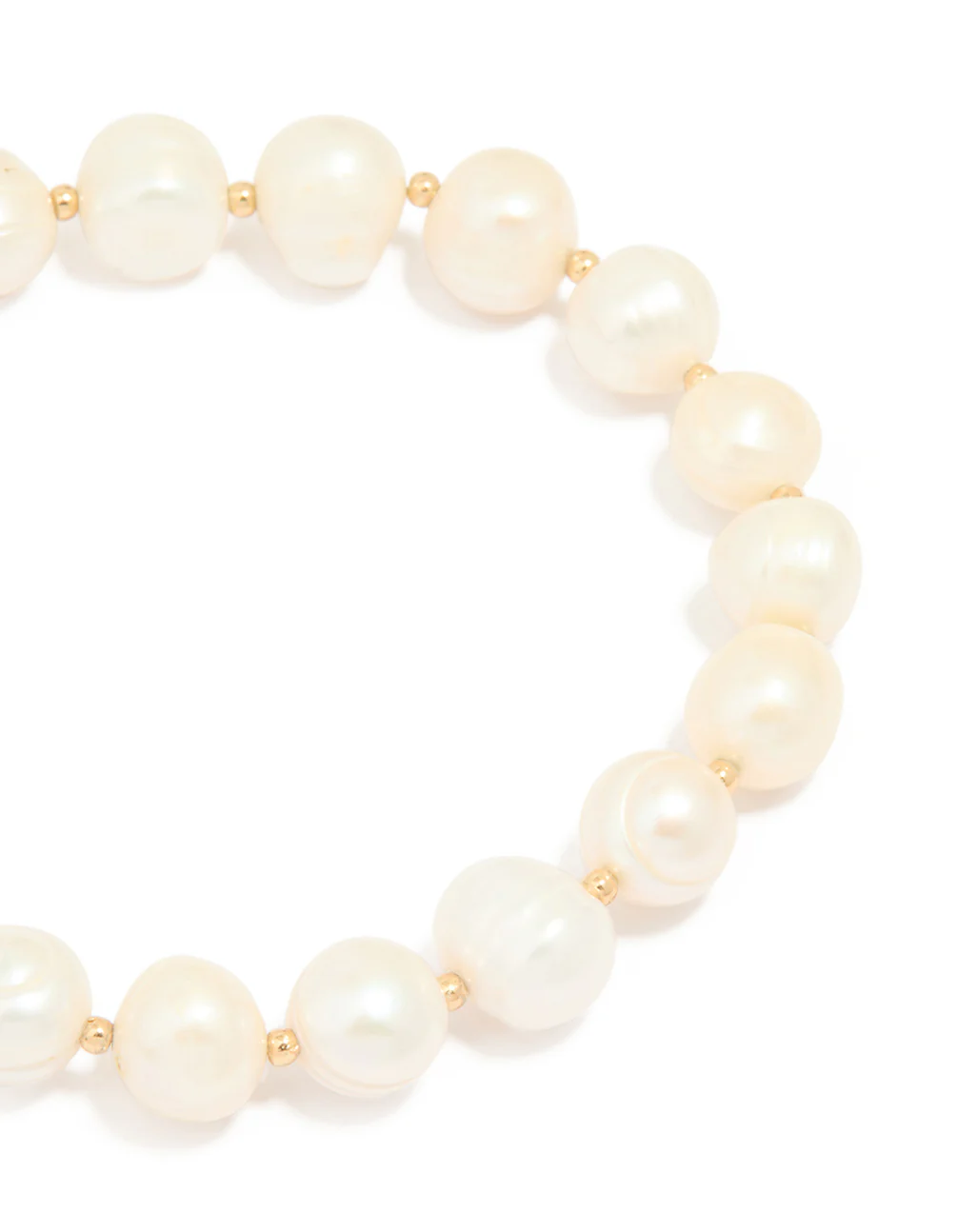 Gold Plated Freshwater Pearl Statement Bracelet - Image 4