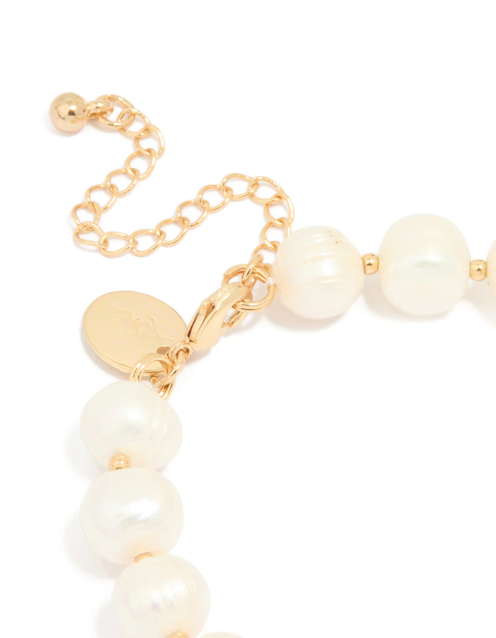 Gold Plated Freshwater Pearl Statement Bracelet - Image 5