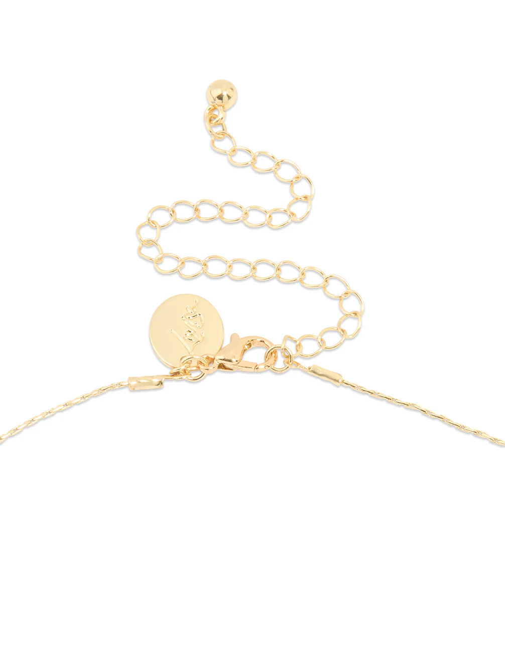 Gold Plated Freshwater Pearl Station Necklace - Image 3
