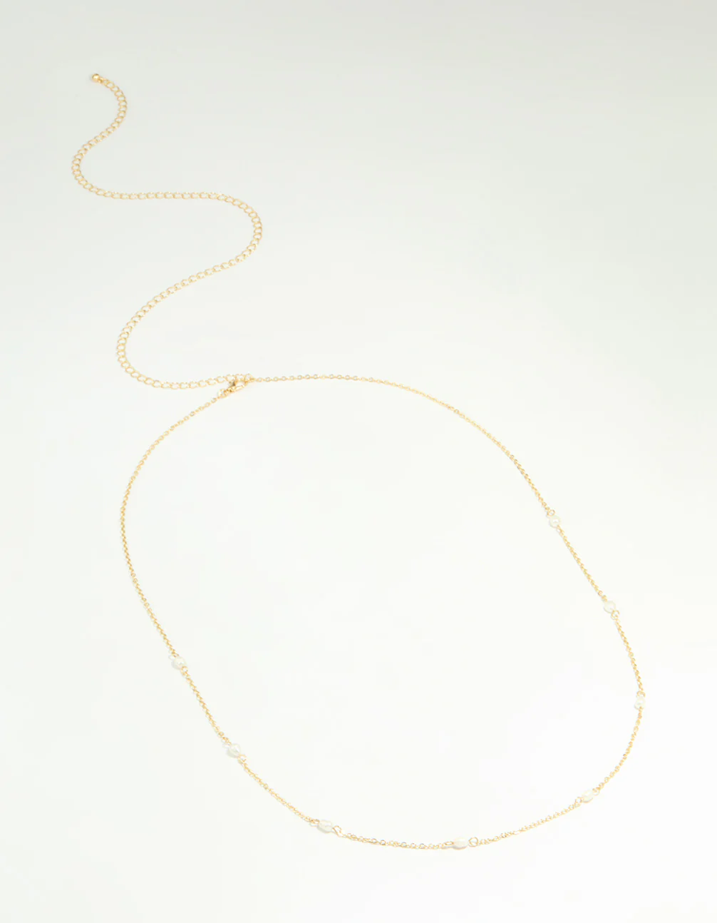Gold Plated Freshwater Pearl Waist Chain - Image 2