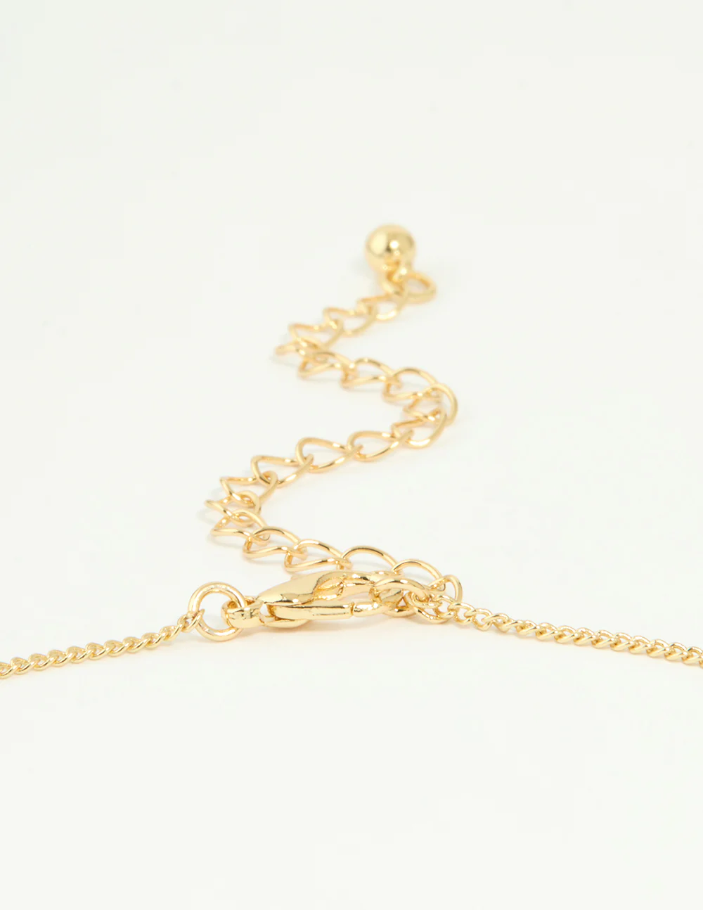 Gold Plated Genuine Shell Letter L Flower Petal Necklace - Image 3