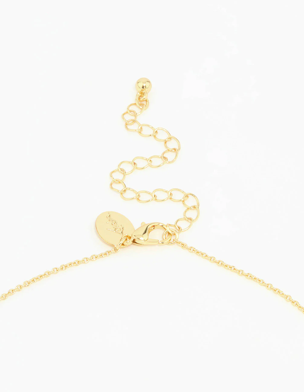 Gold Plated Green Semi Precious Cross Y-Necklace - Image 5