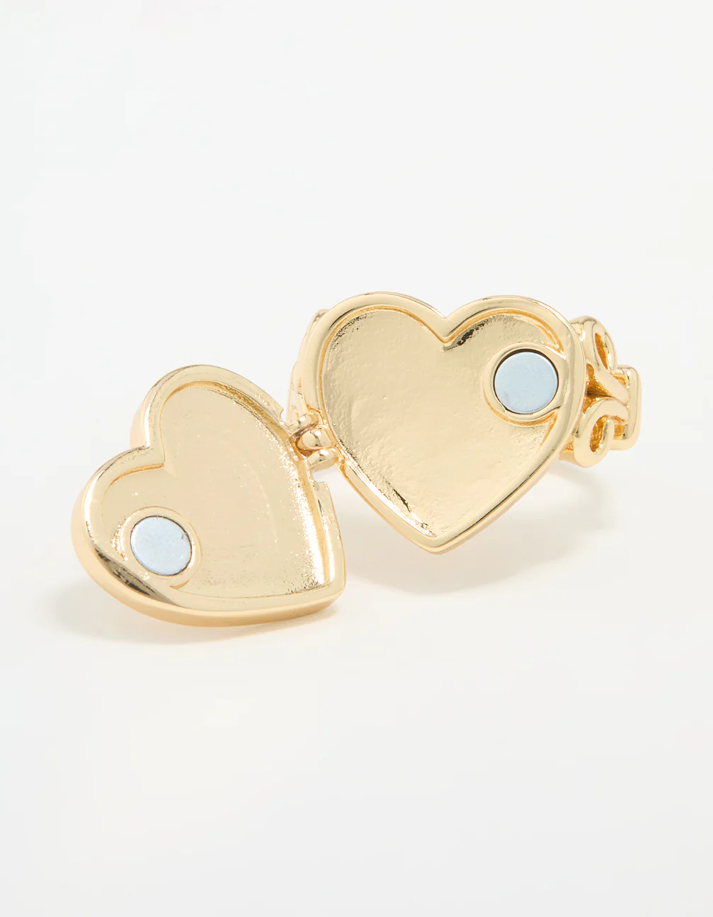 Gold Plated Heart Locket Ring - Image 3