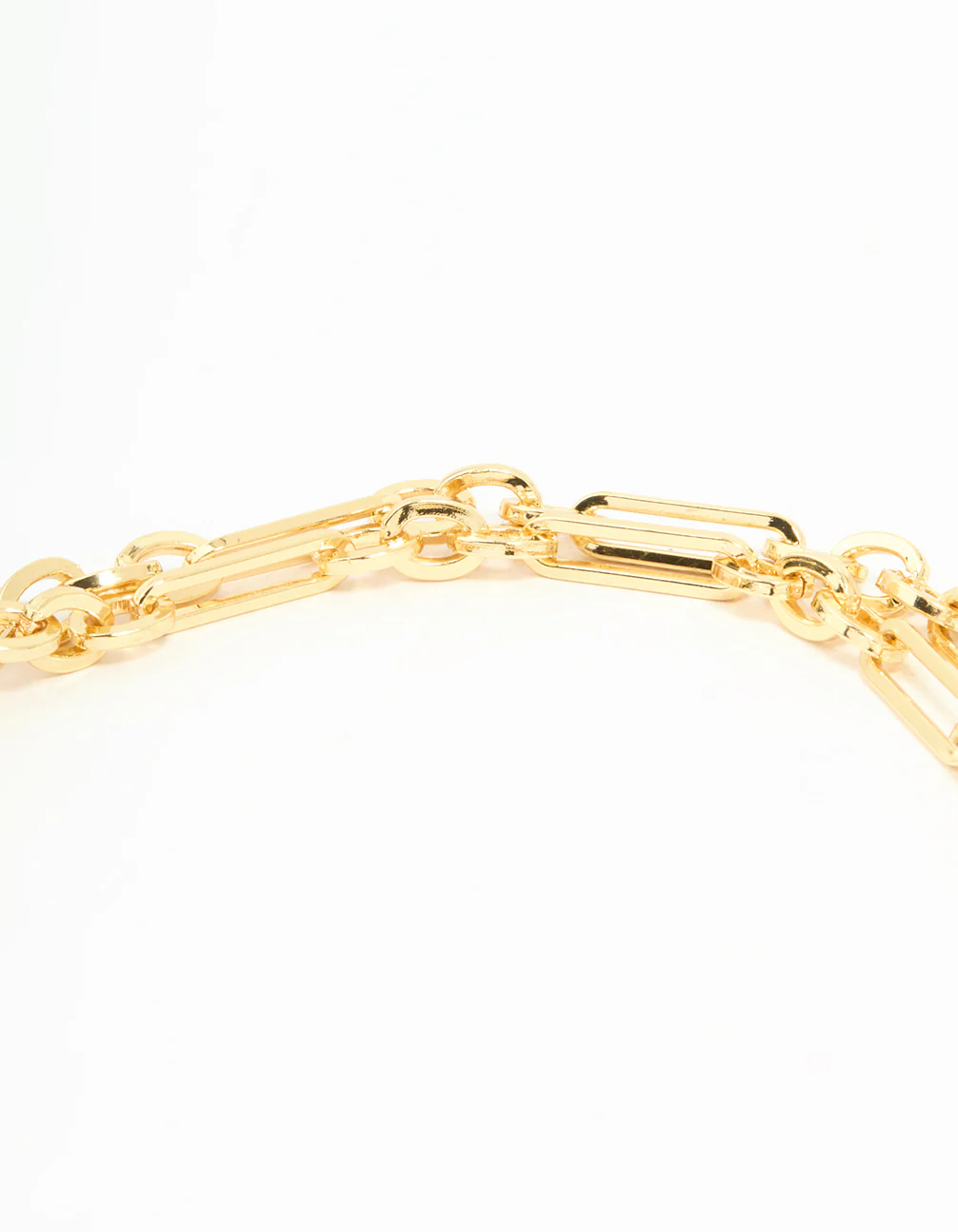 Gold Plated Heart Pendant Chain T & O Necklace - Image 3