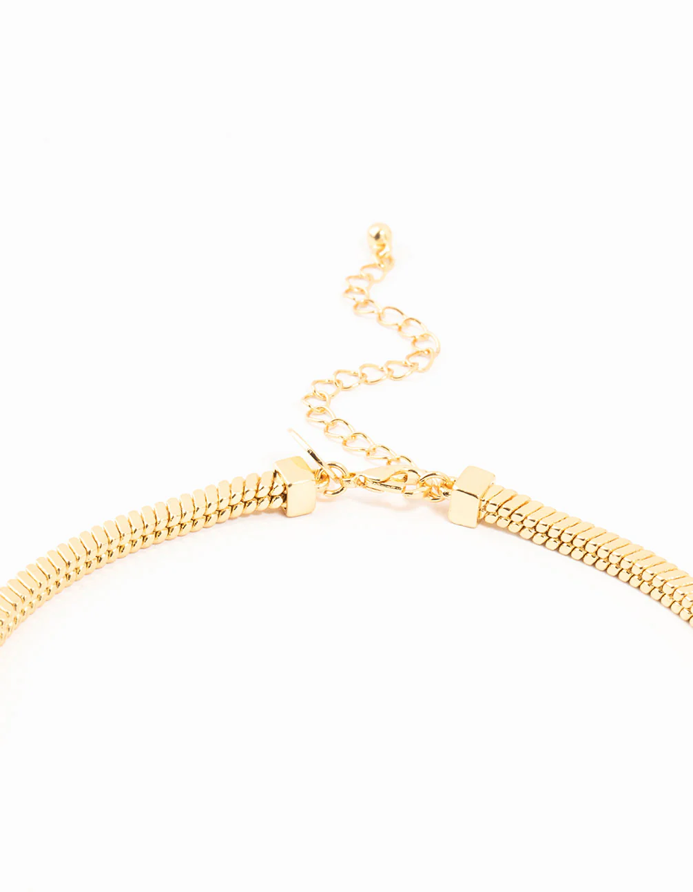 Gold Plated Heavy Square Chain Necklace - Image 3