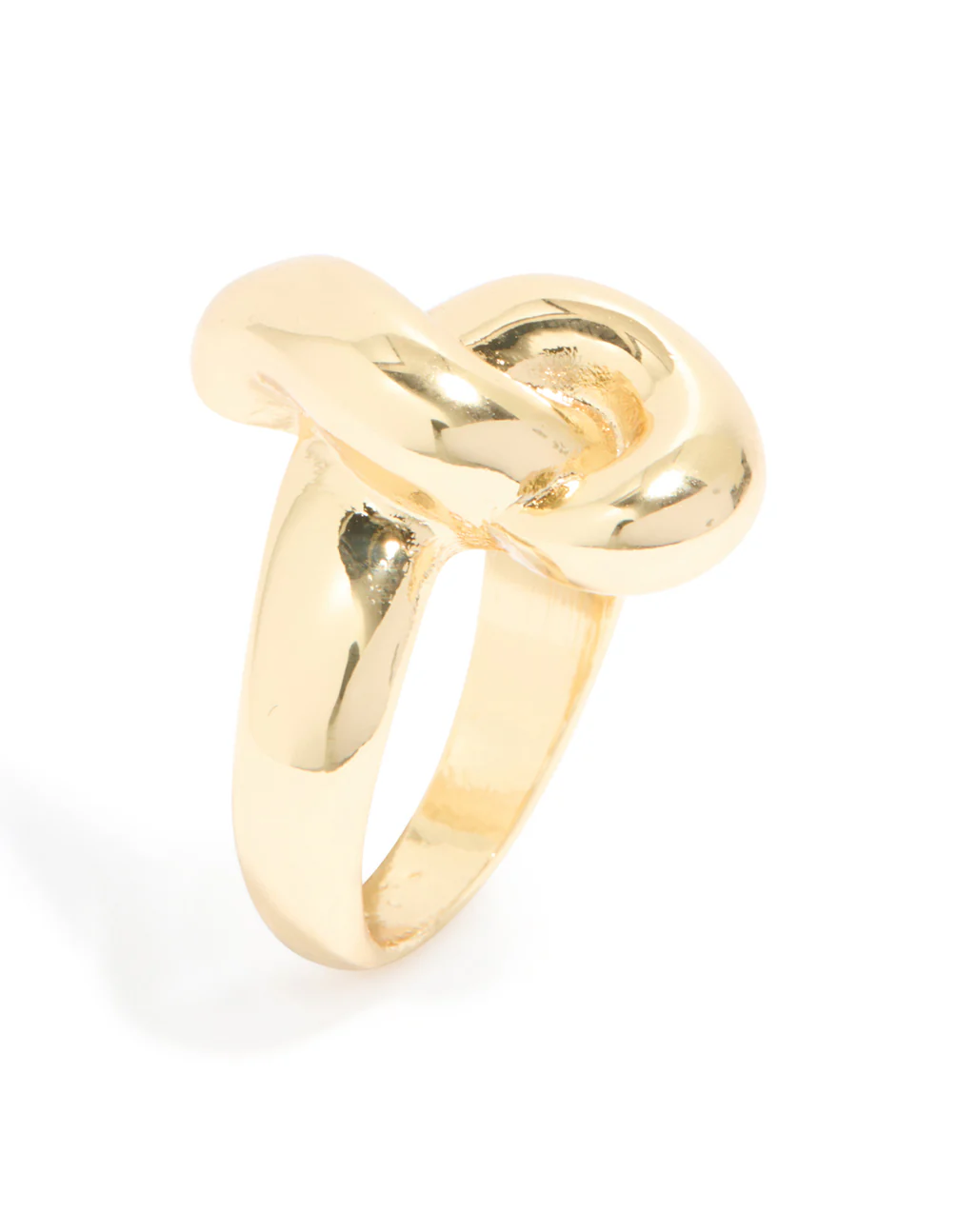 Gold Plated Large Knot Ring - Image 4
