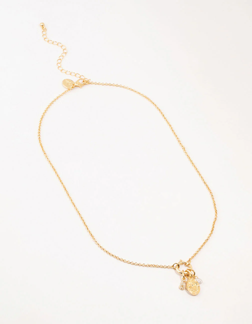 Gold Plated Leo Charm Necklace - Image 2