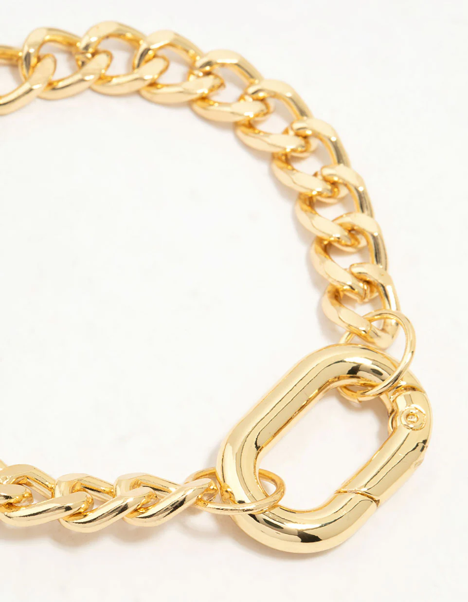 Gold Plated Link Clasp Bracelet - Image 2