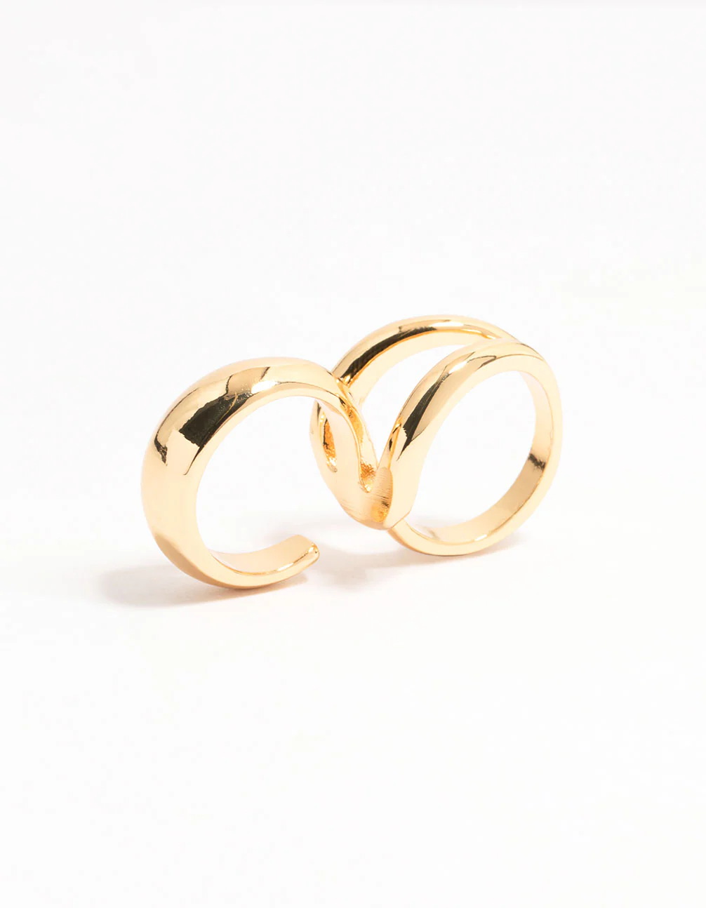 Gold Plated Looped Double Ring - Image 2