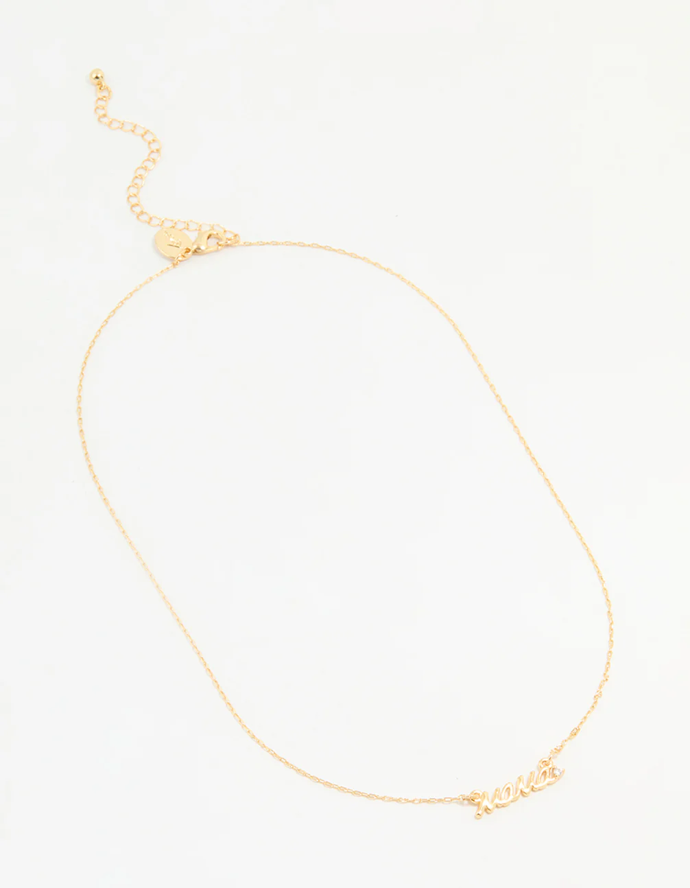 Gold Plated Mama Pendant Necklace - Image 2