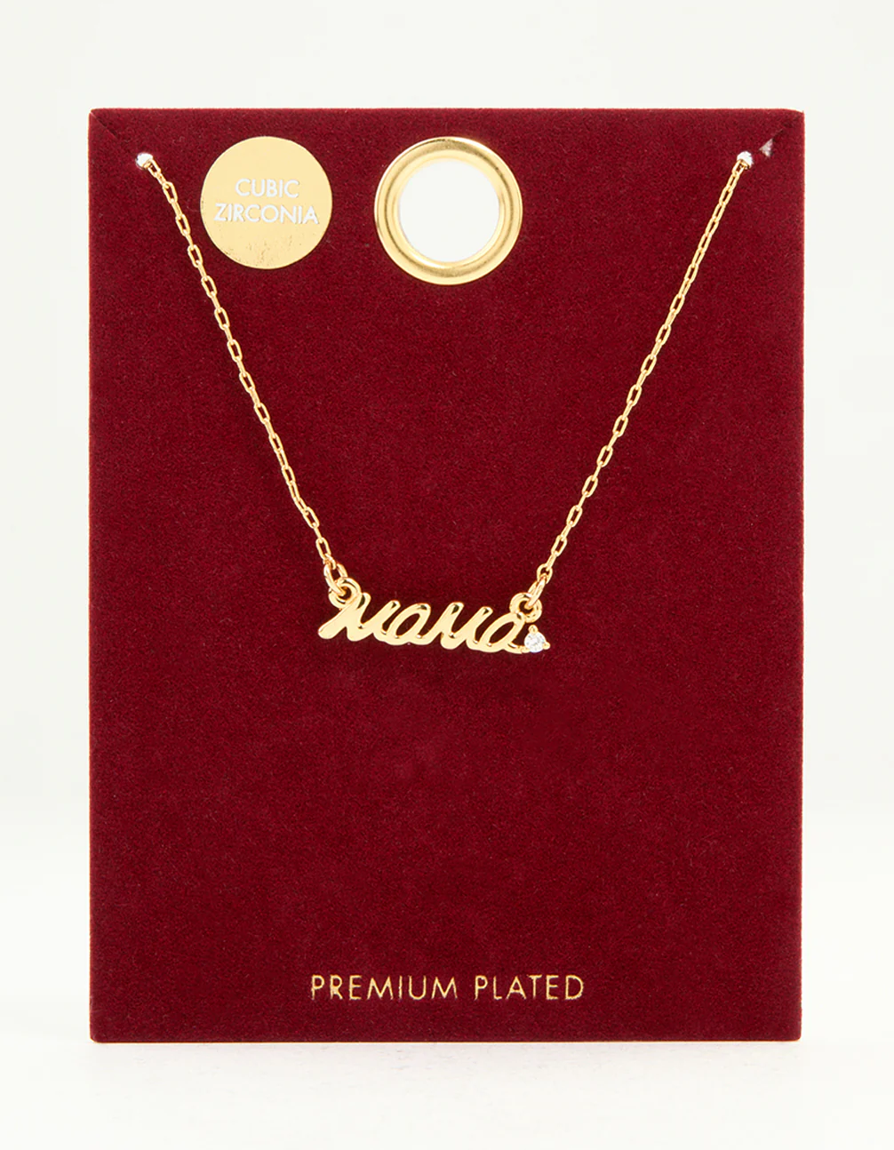 Gold Plated Mama Pendant Necklace - Image 3