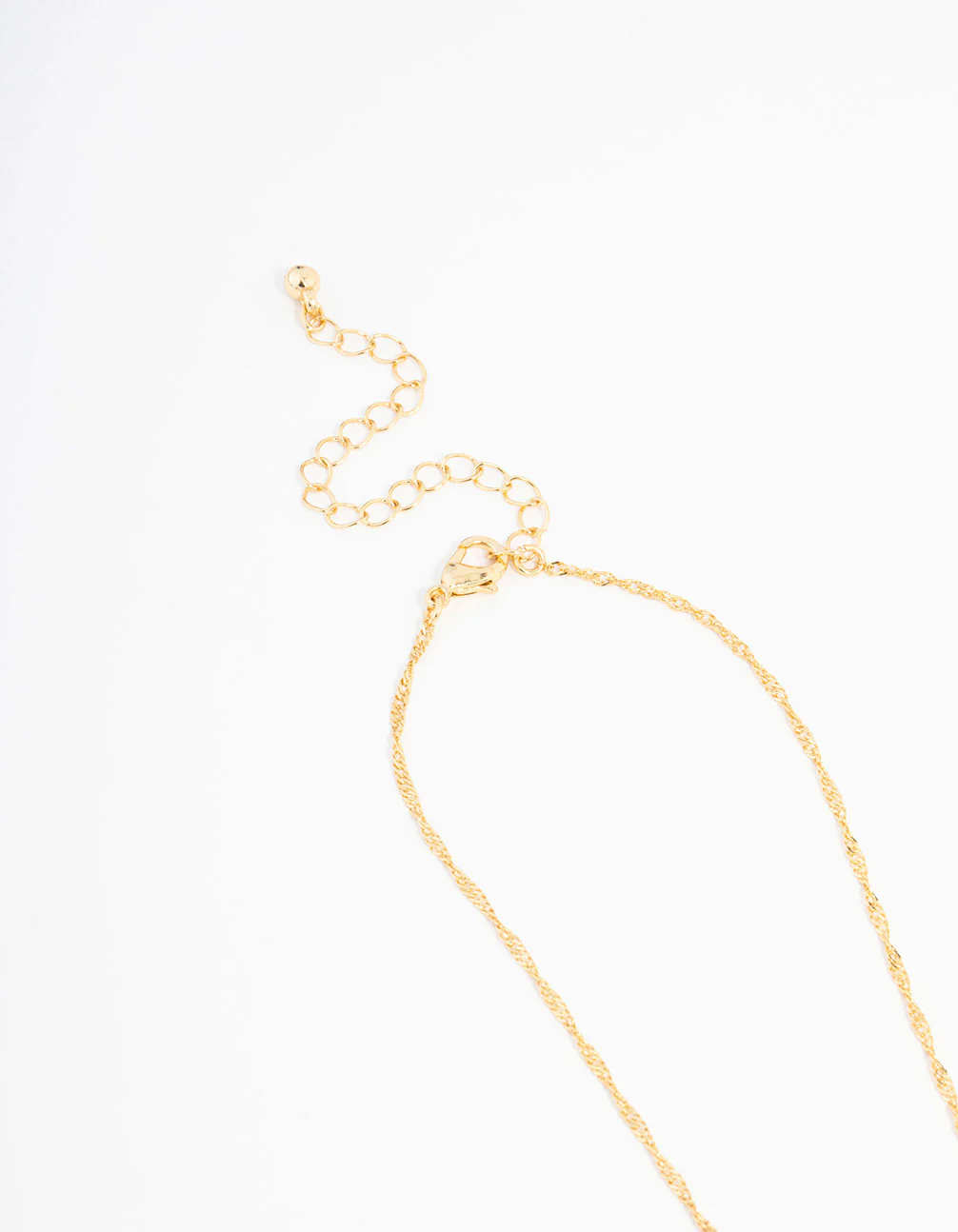 Gold Plated Mary Hammered Cross Necklace 2-Pack - Image 3