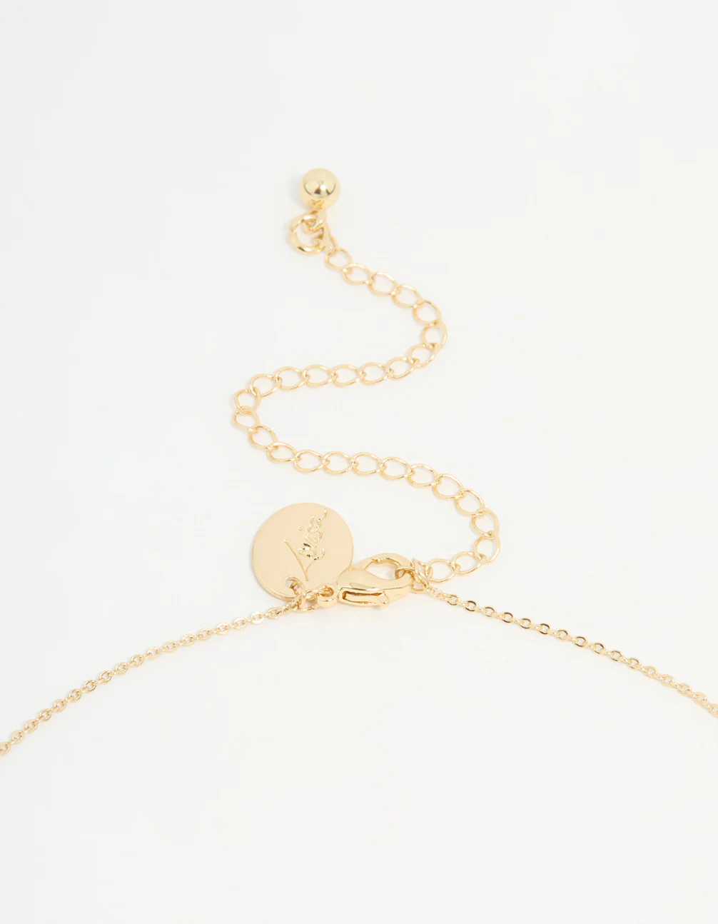 Gold Plated Mini Heart Banner Necklace - Image 5