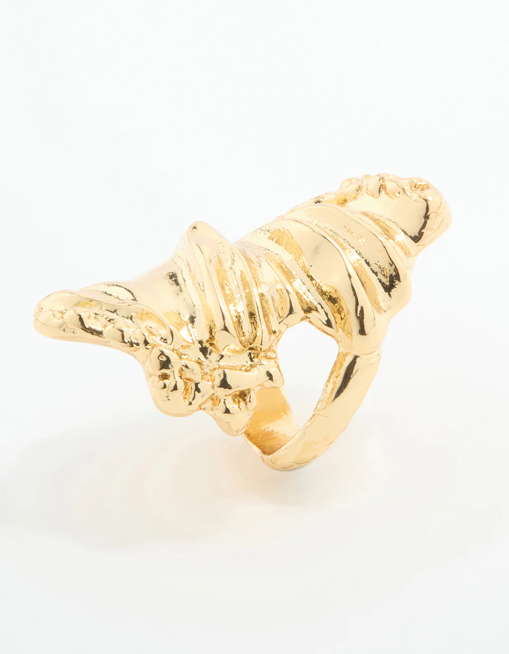 Gold Plated Molten Rock Ring - Image 2