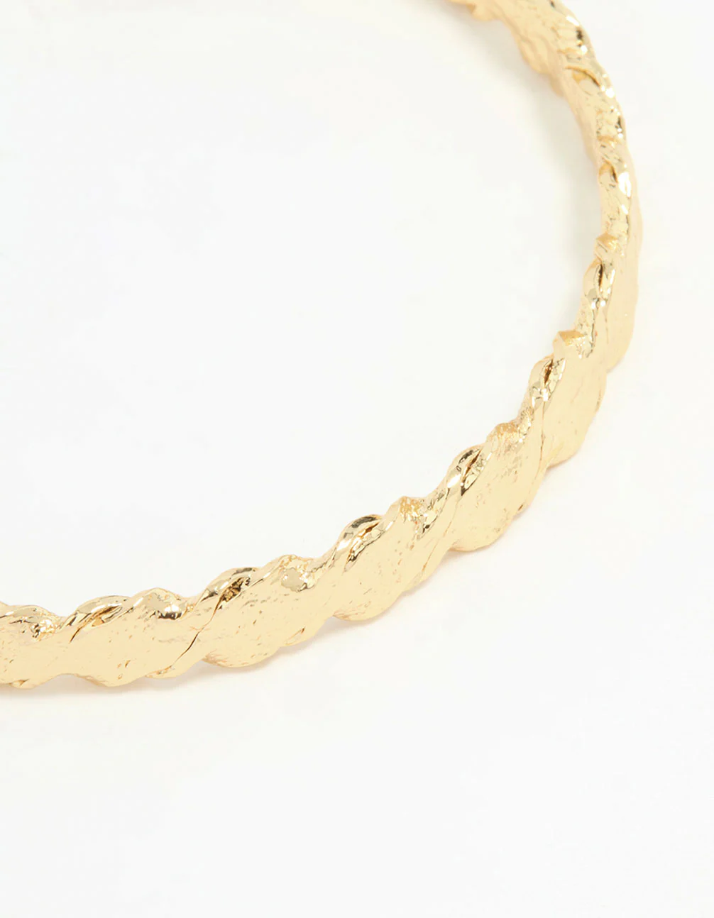 Gold Plated Molten Wrist Cuff - Image 2