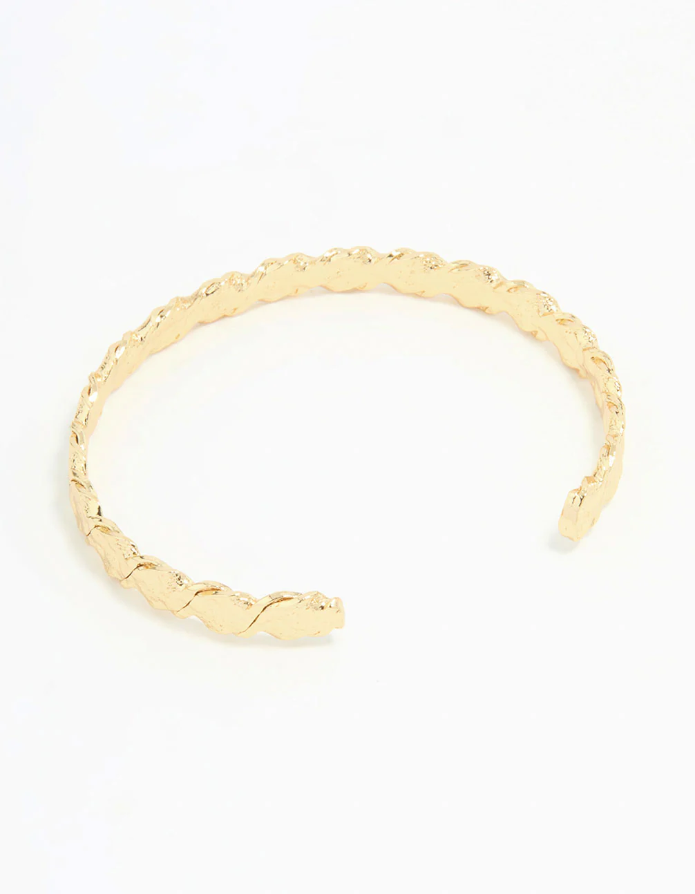 Gold Plated Molten Wrist Cuff - Image 3