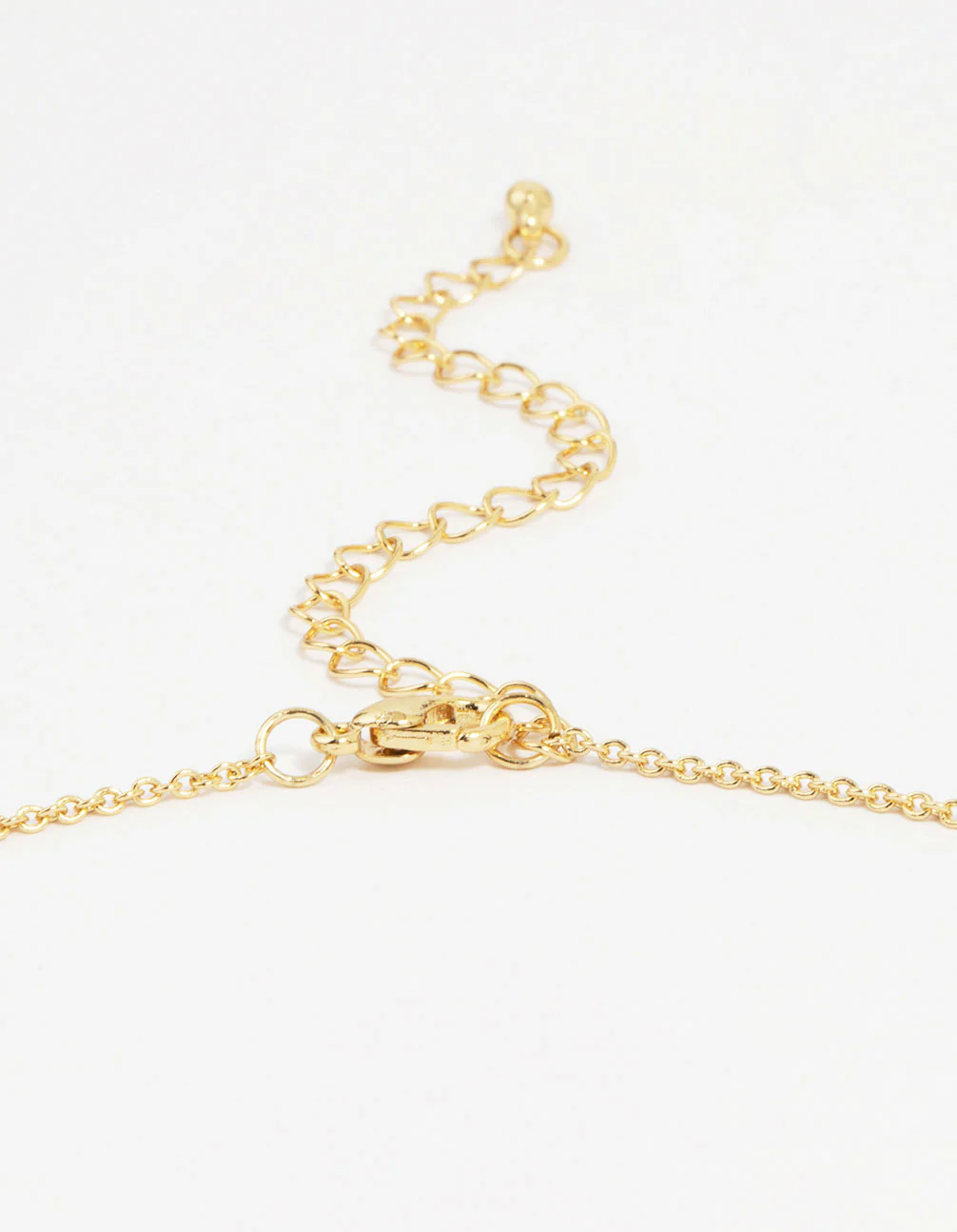 Gold Plated Mother Of Pearl Cross Pendant Necklace - Image 5