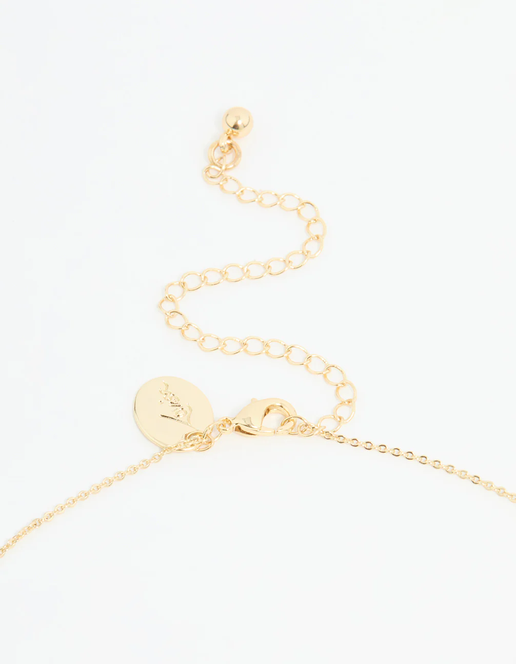 Gold Plated Mother Of Pearl & Cubic Zirconia Butterfly Y-Necklace - Image 5
