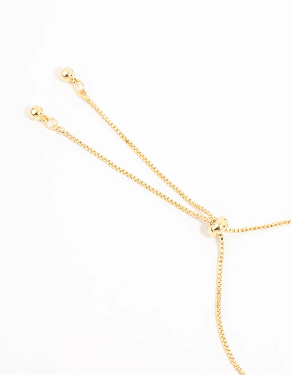 Gold Plated Mother Of Pearl & Mini Heart Toggle Bracelet - Image 3
