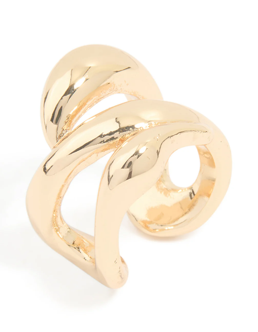 Gold Plated Multi-Row Ear Cuff - Image 2