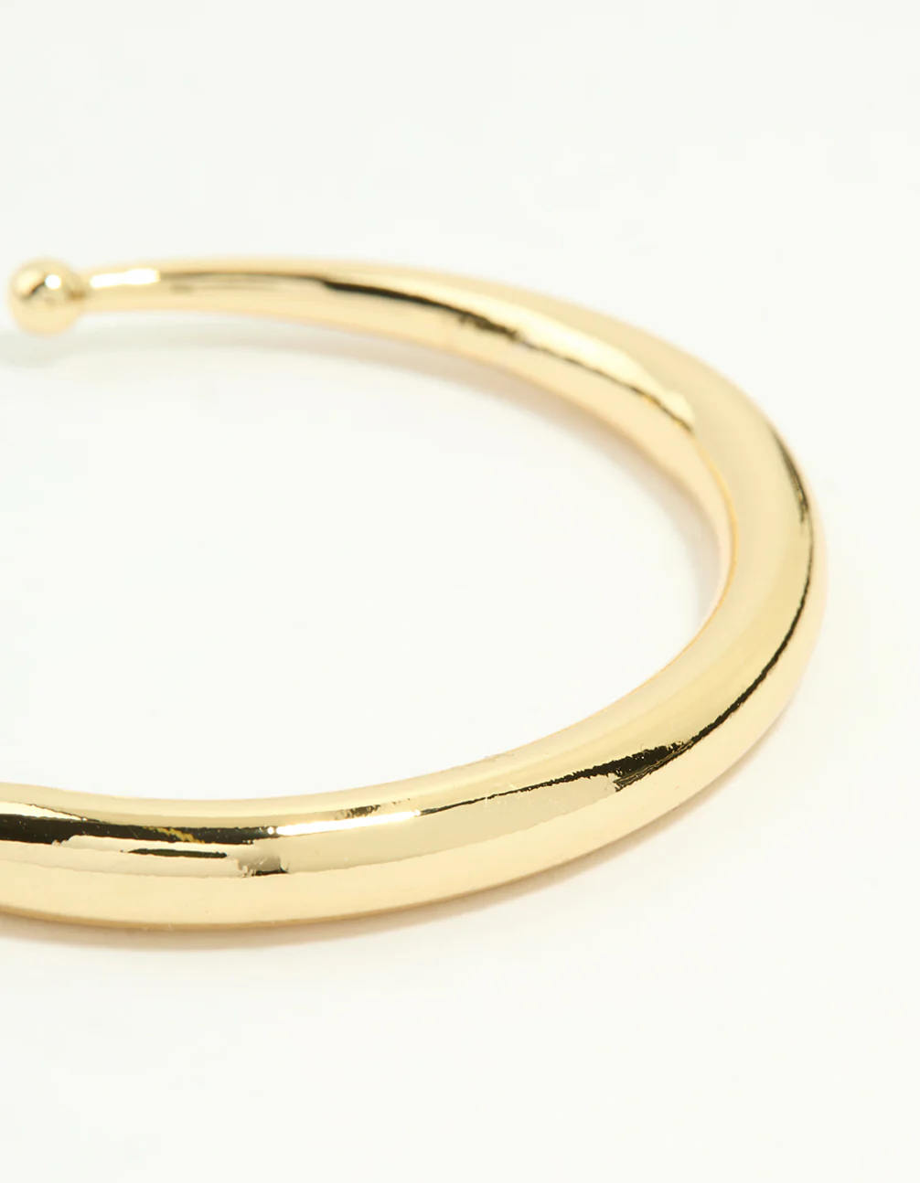 Gold Plated Open Wrist Cuff - Image 2