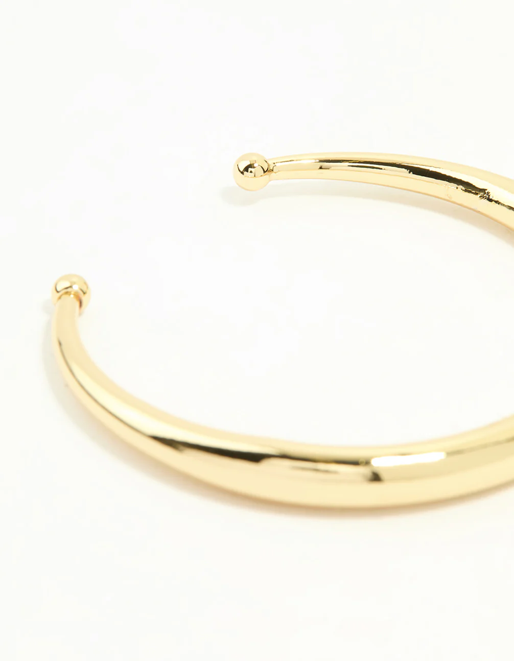 Gold Plated Open Wrist Cuff - Image 3