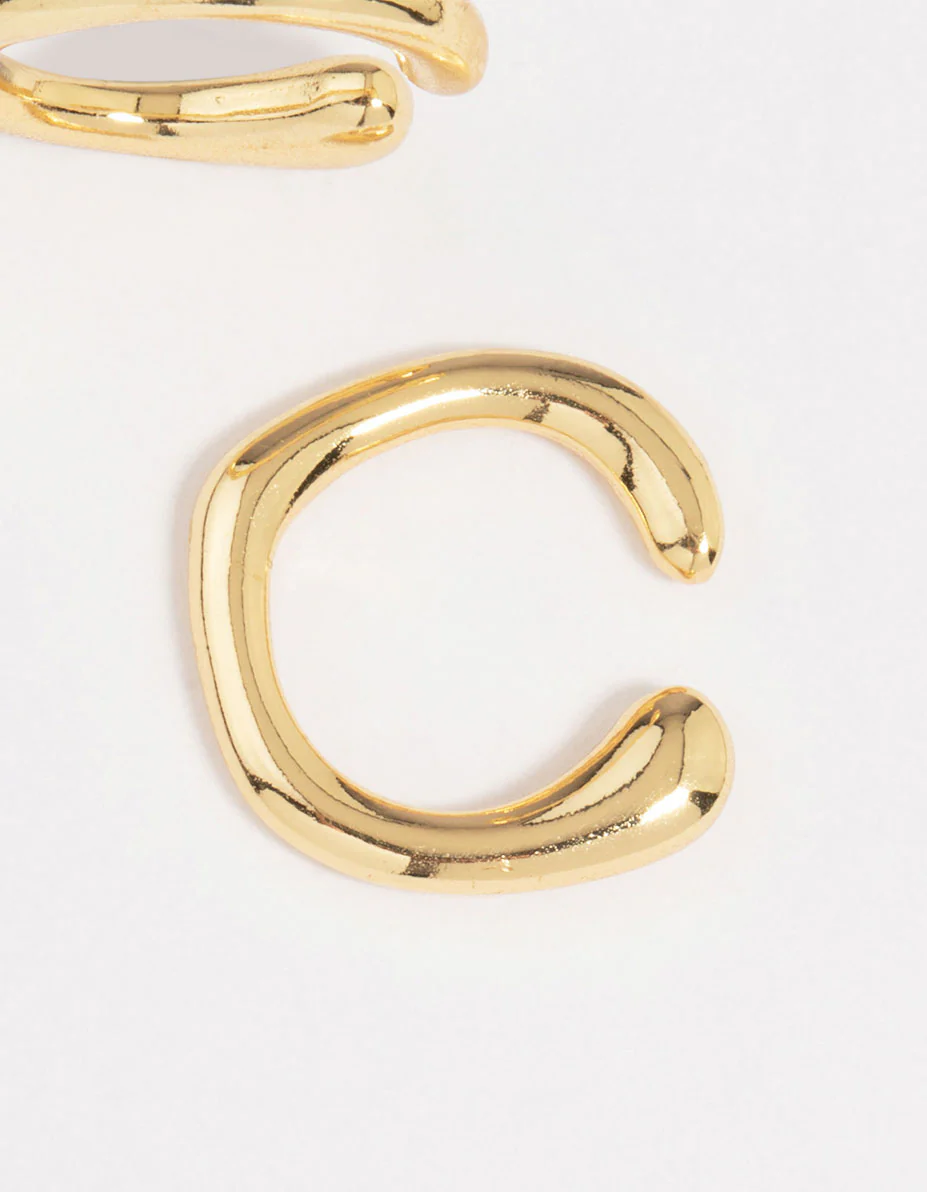 Gold Plated Organic Ear Cuffs - Image 3