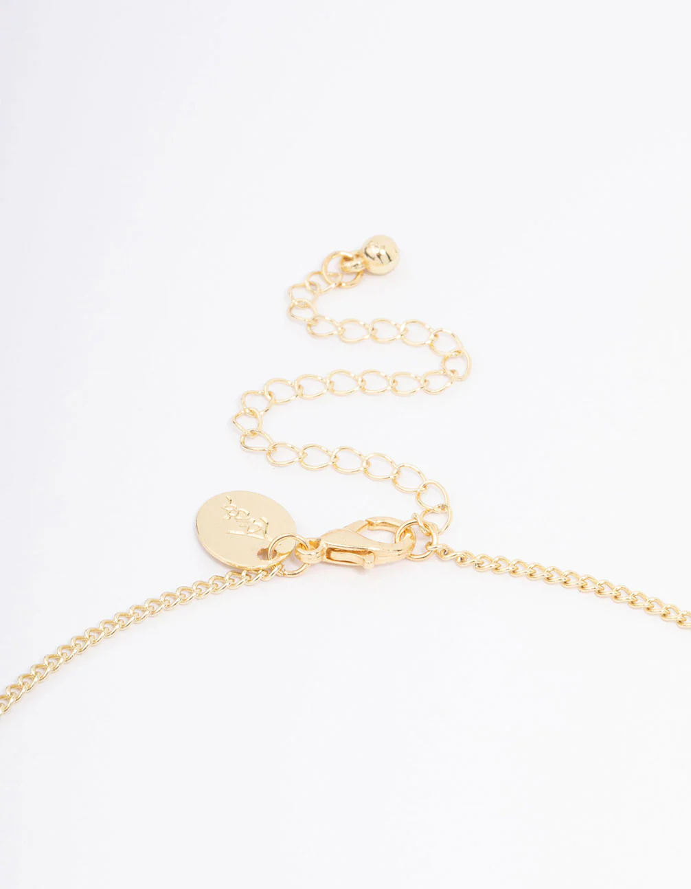 Gold Plated Ornate Cross Pendant Necklace - Image 3