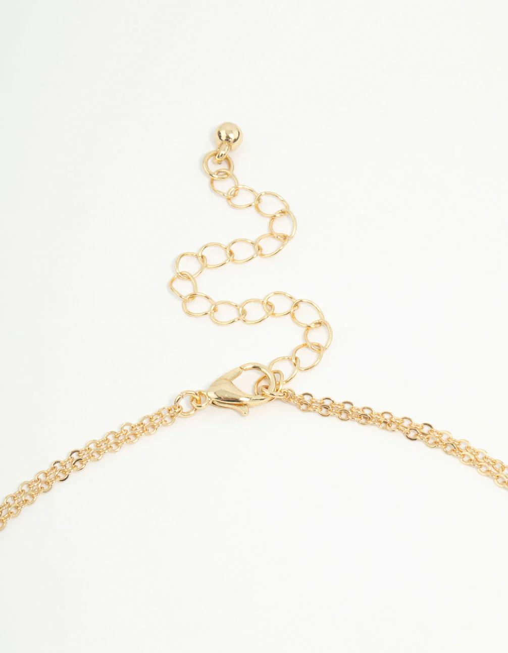 Gold Plated Pearl Diamante Cross Necklaces 2-Pack - Image 3