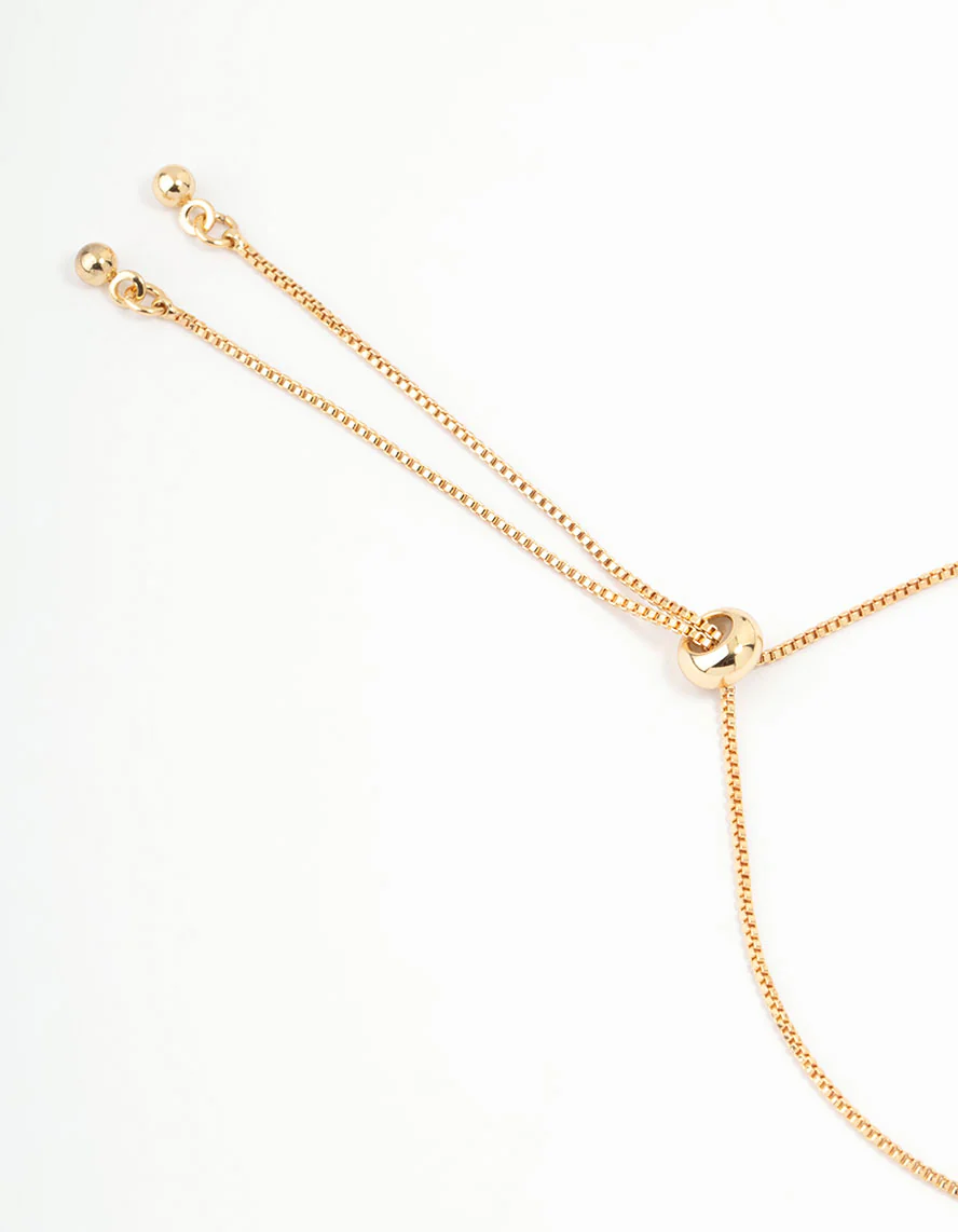 Gold Plated Pearl & Mini Butterfly Toggle Bracelet - Image 3